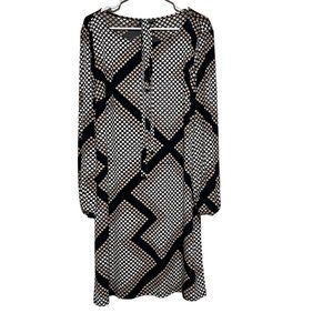 Covington Womens Long Sleeve Polka Dots Dress Size 14‎